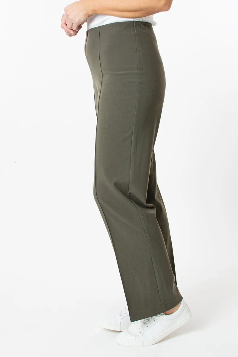 27in Straight leg comfort trousers - Olive