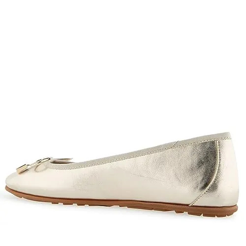 Aerosoles Women's PIA Ballet Flat, Soft Gold Leather, 11