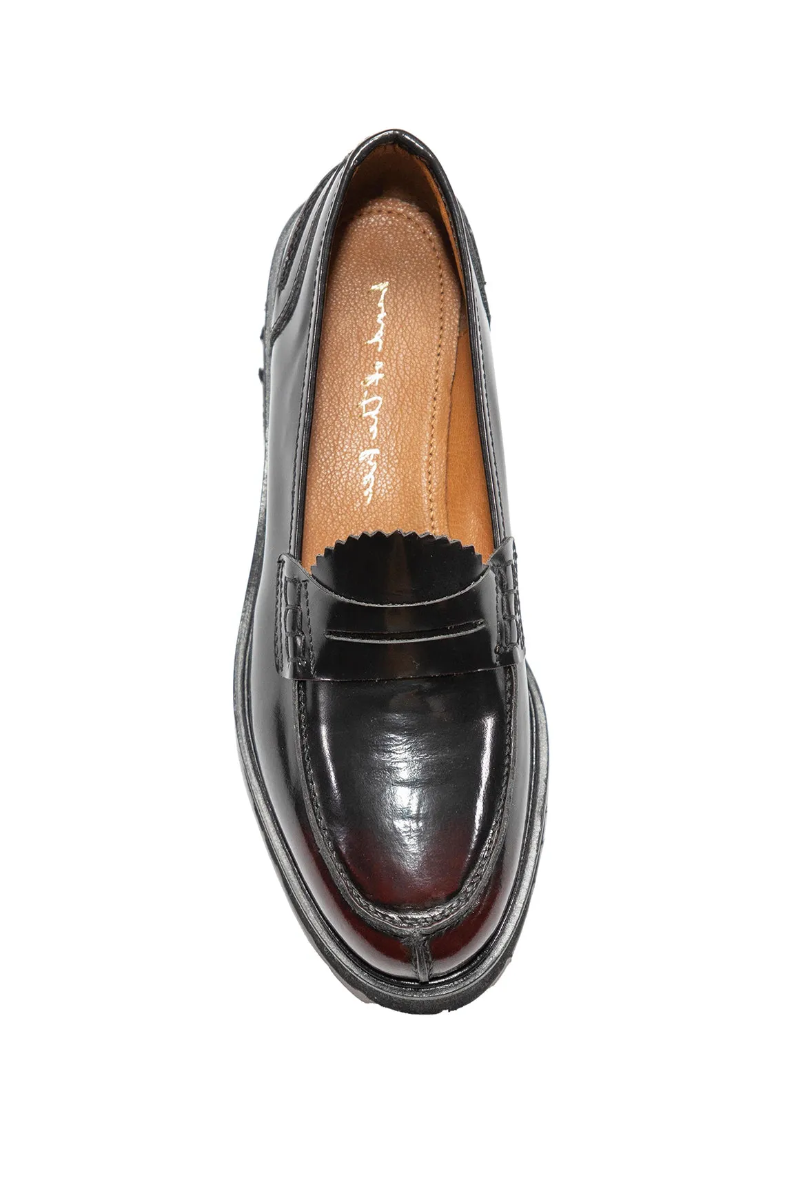 Alder Burgundy Leather Loafer