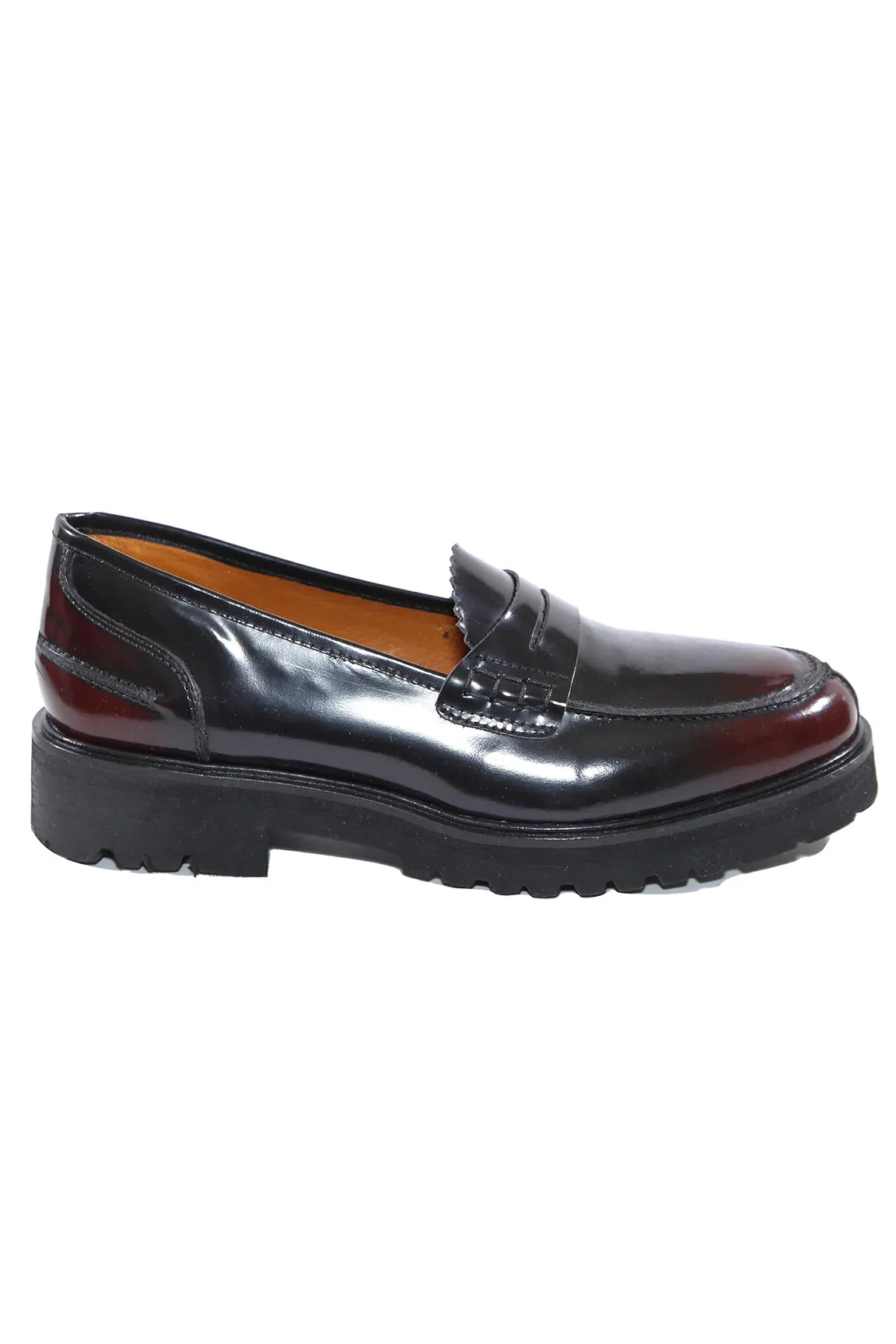 Alder Burgundy Leather Loafer