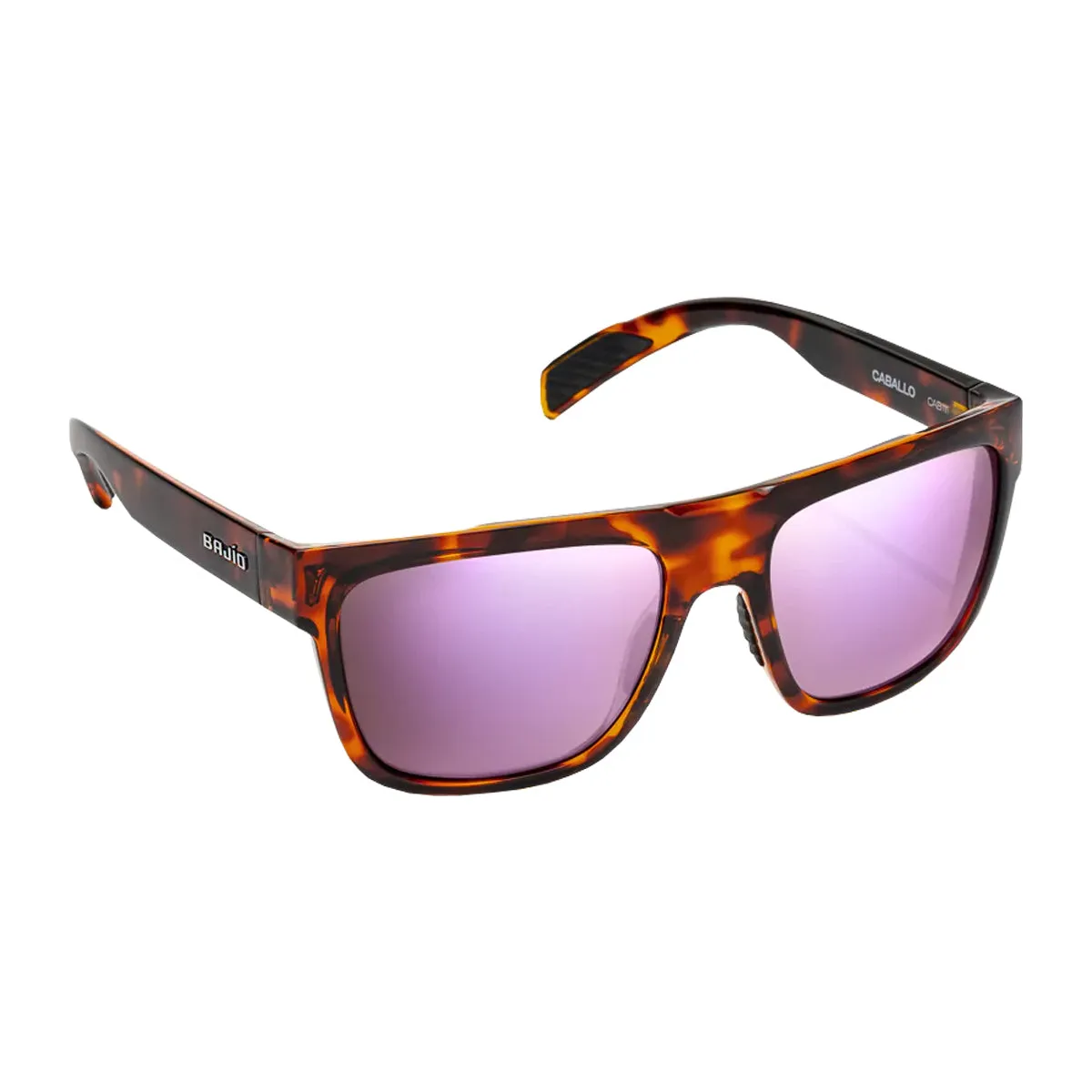 Bajio Sunglasses Caballo Brown Tortoise Gloss Rose Mirror Glass