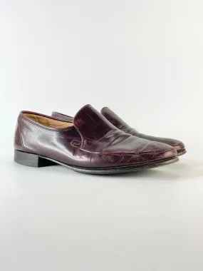 Bally Bordeaux Leather Loafers - EU43