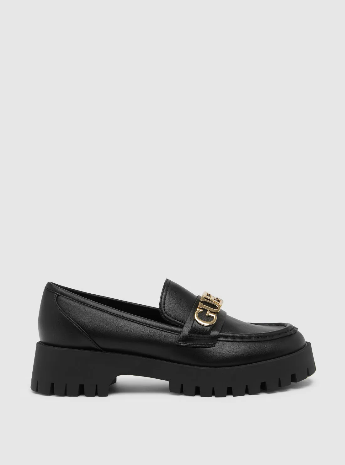 Black Ashli Chunky Loafers