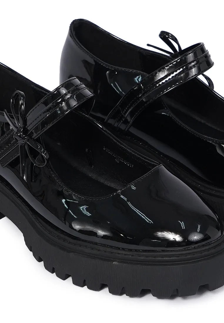 Black Chunky Loafers