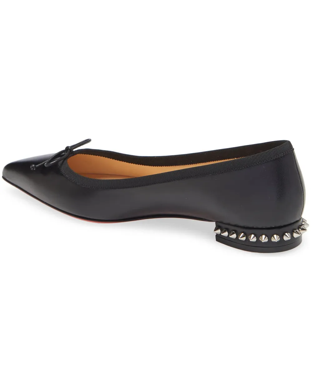 Black Nappa Leather Hall Flat