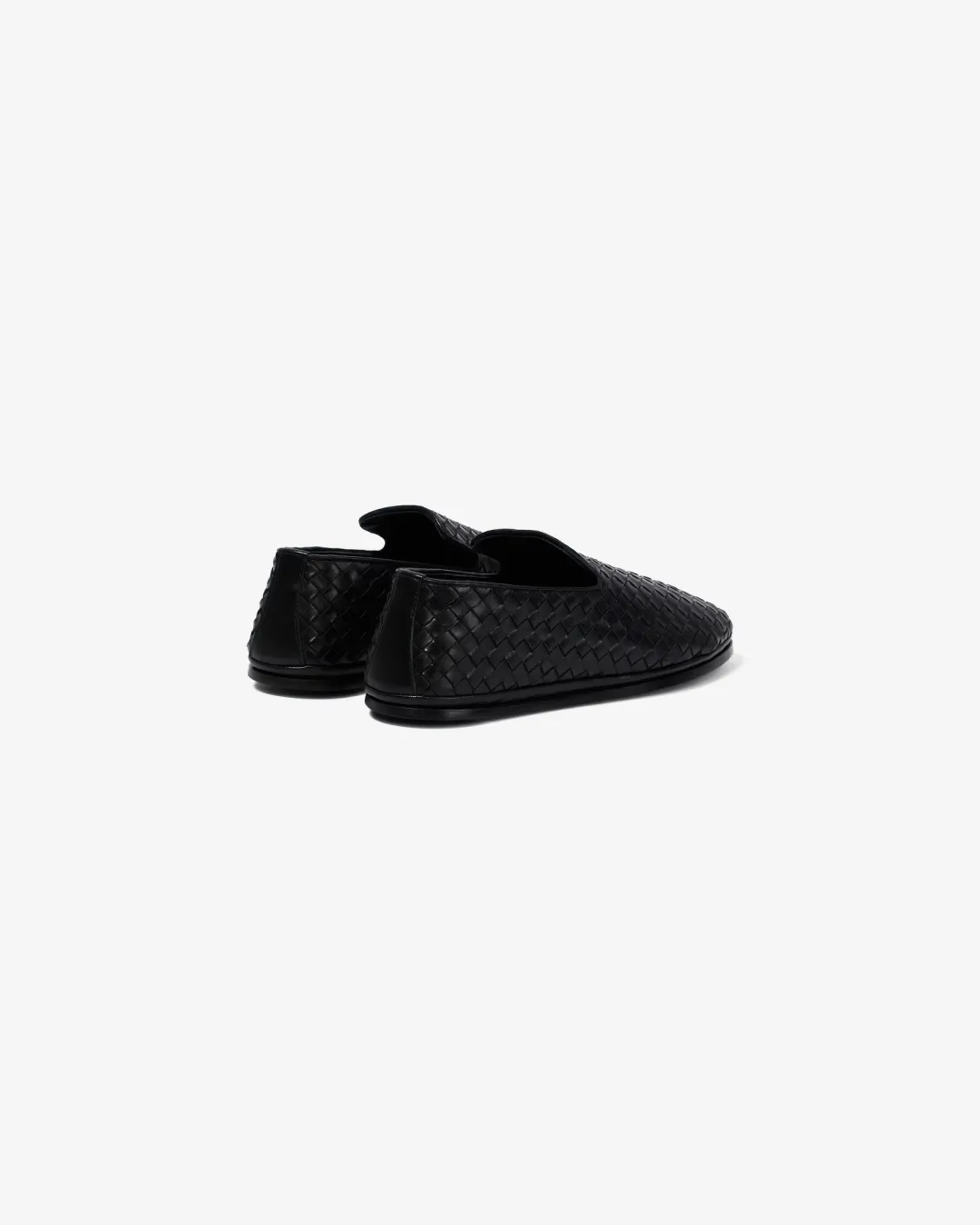 Bottega Veneta Pure Leather Woven Intrecciato Men's Foldable Loafer