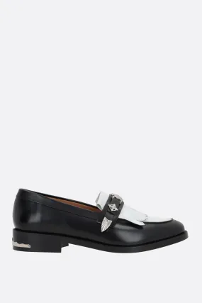 Buckle Leather Loafers