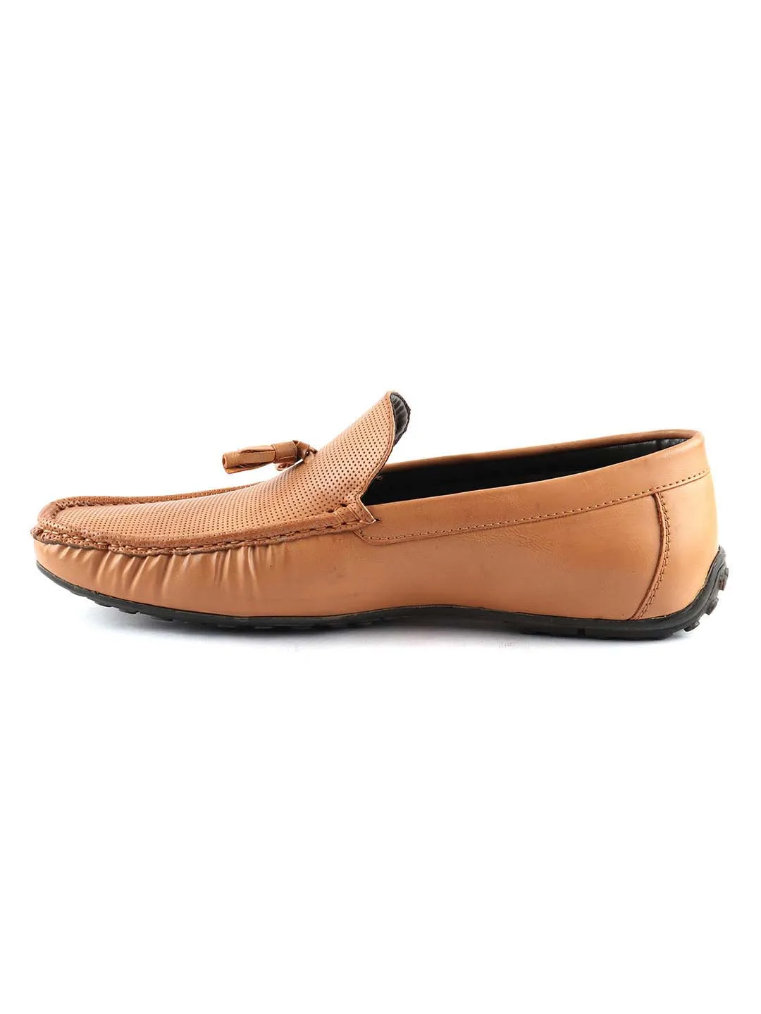 Camel Tassel Loafers