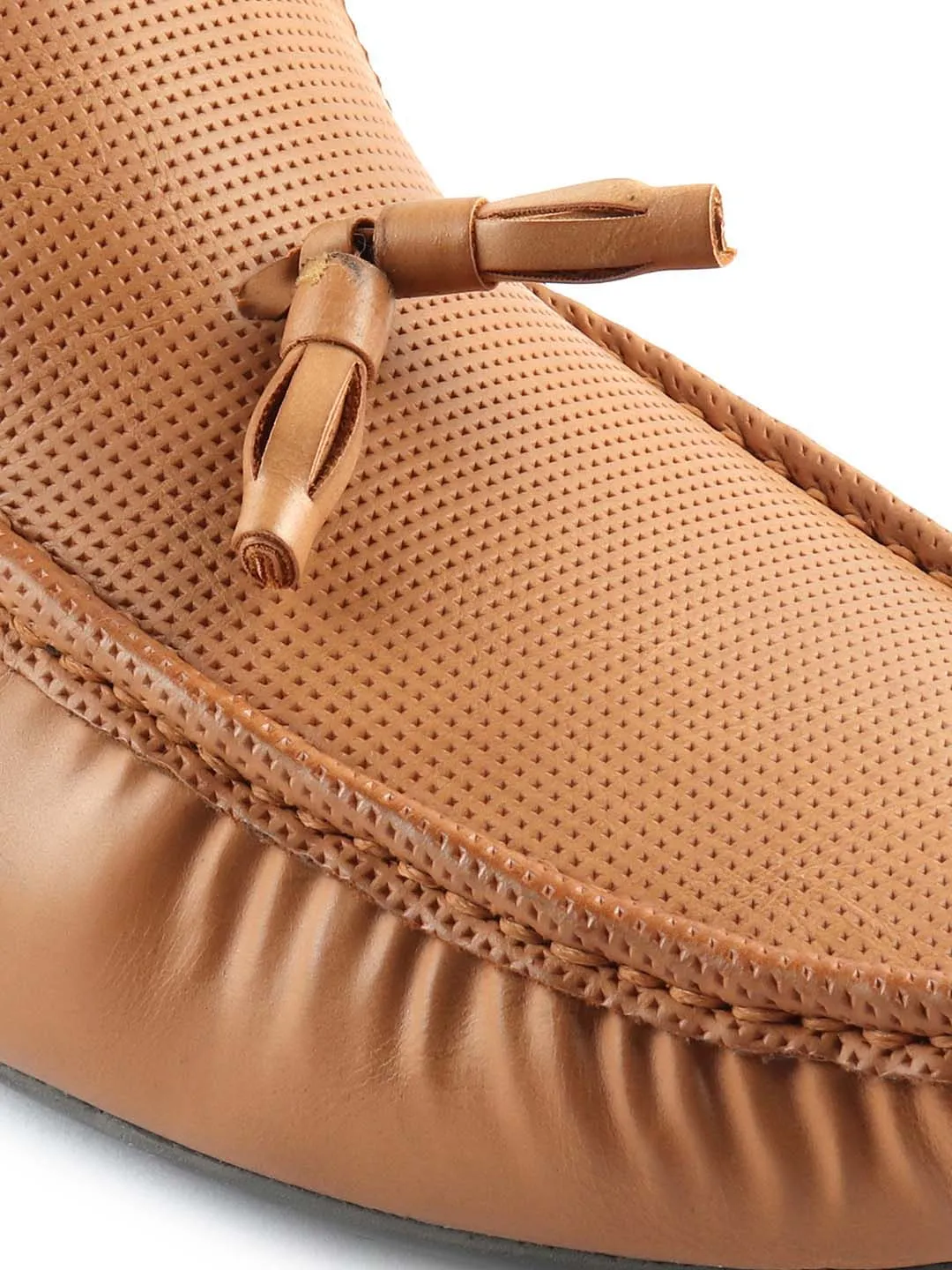 Camel Tassel Loafers