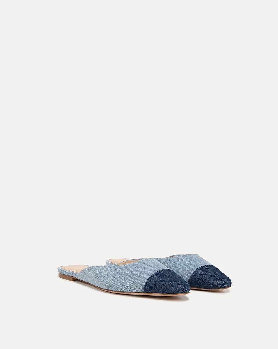 Carlotta Denim Flat