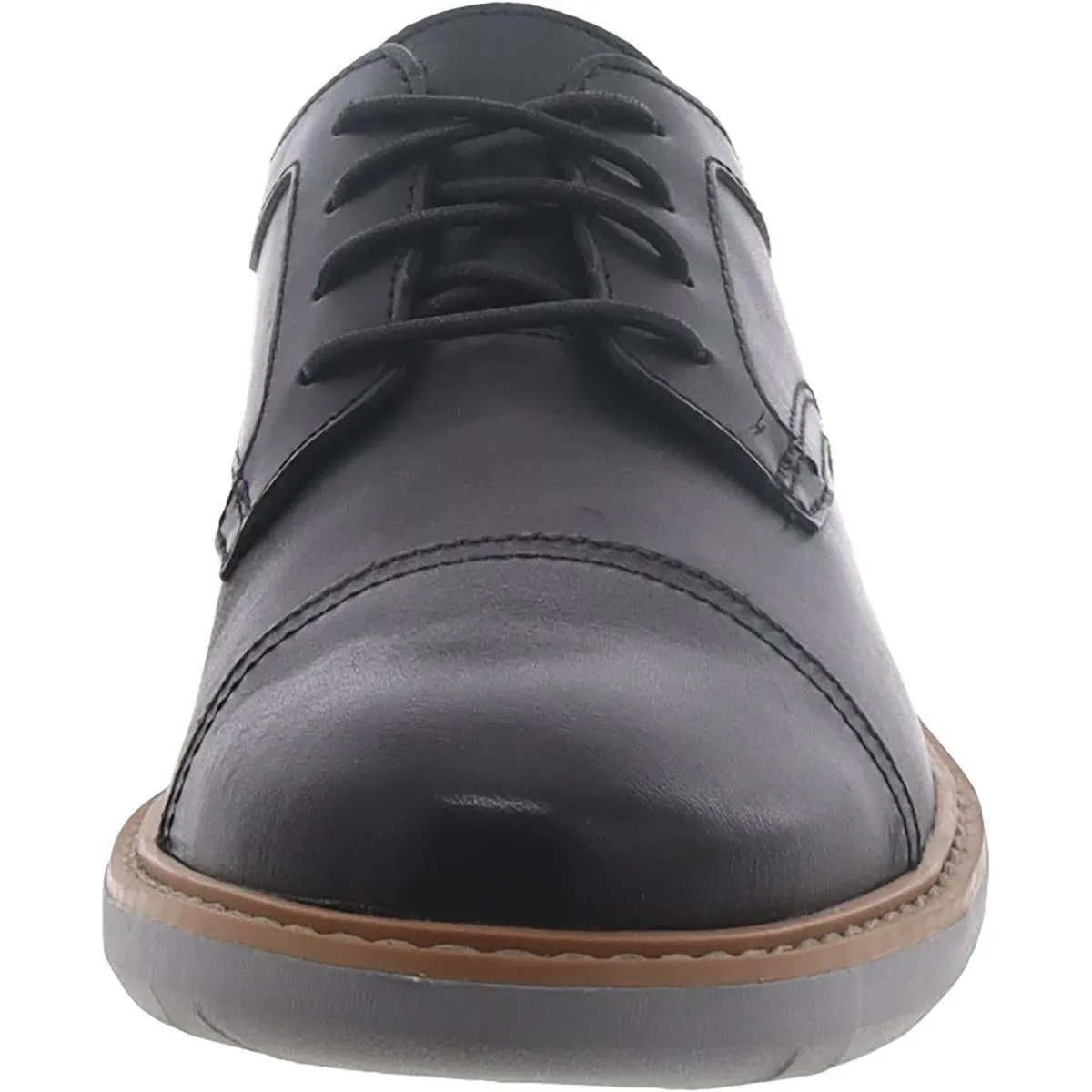 Clarks Mens Draper Cap Leather Lace Up Oxfords