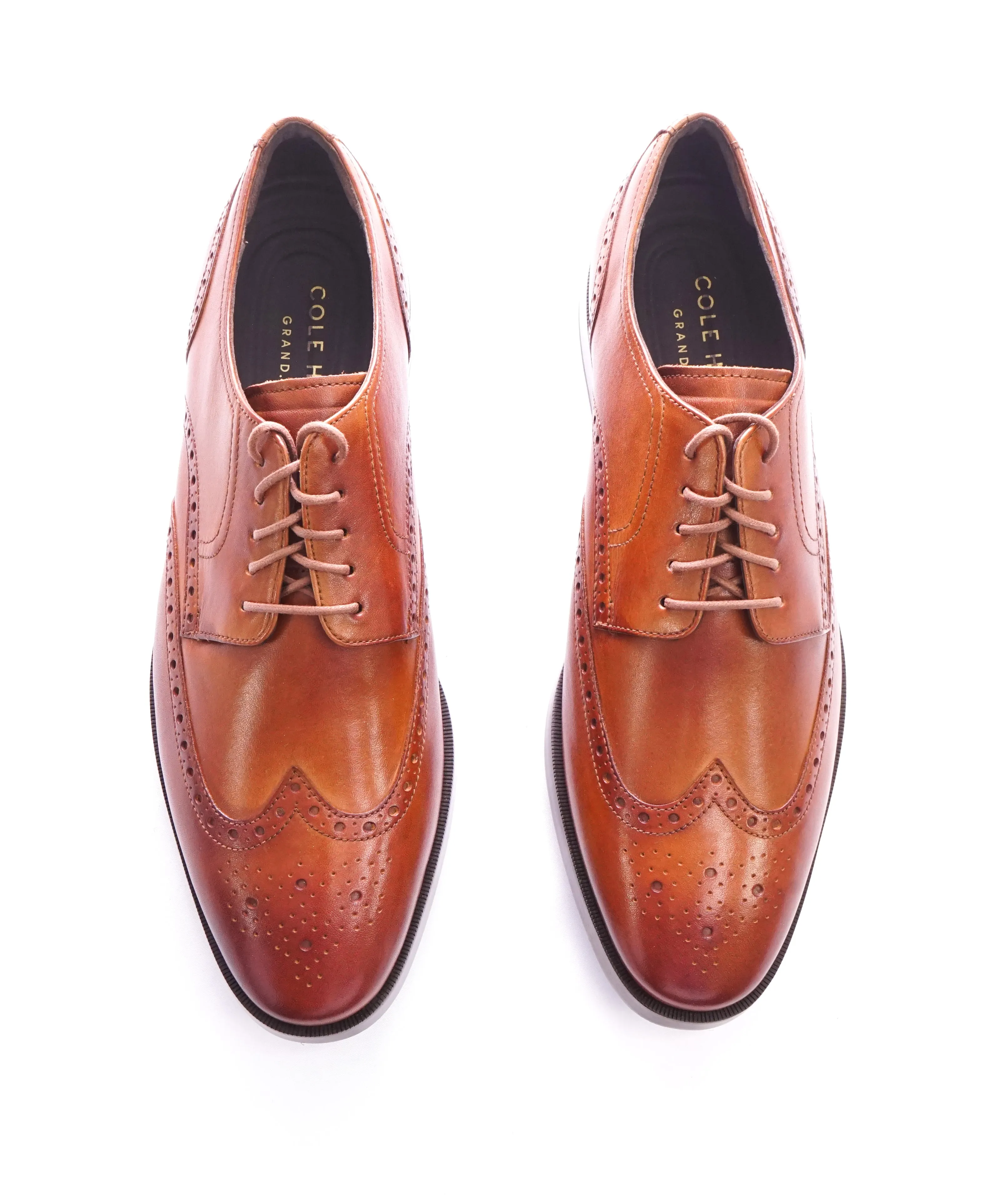 COLE HAAN - Brown Wingtip Brogue Oxfords "Grand OS” - 9