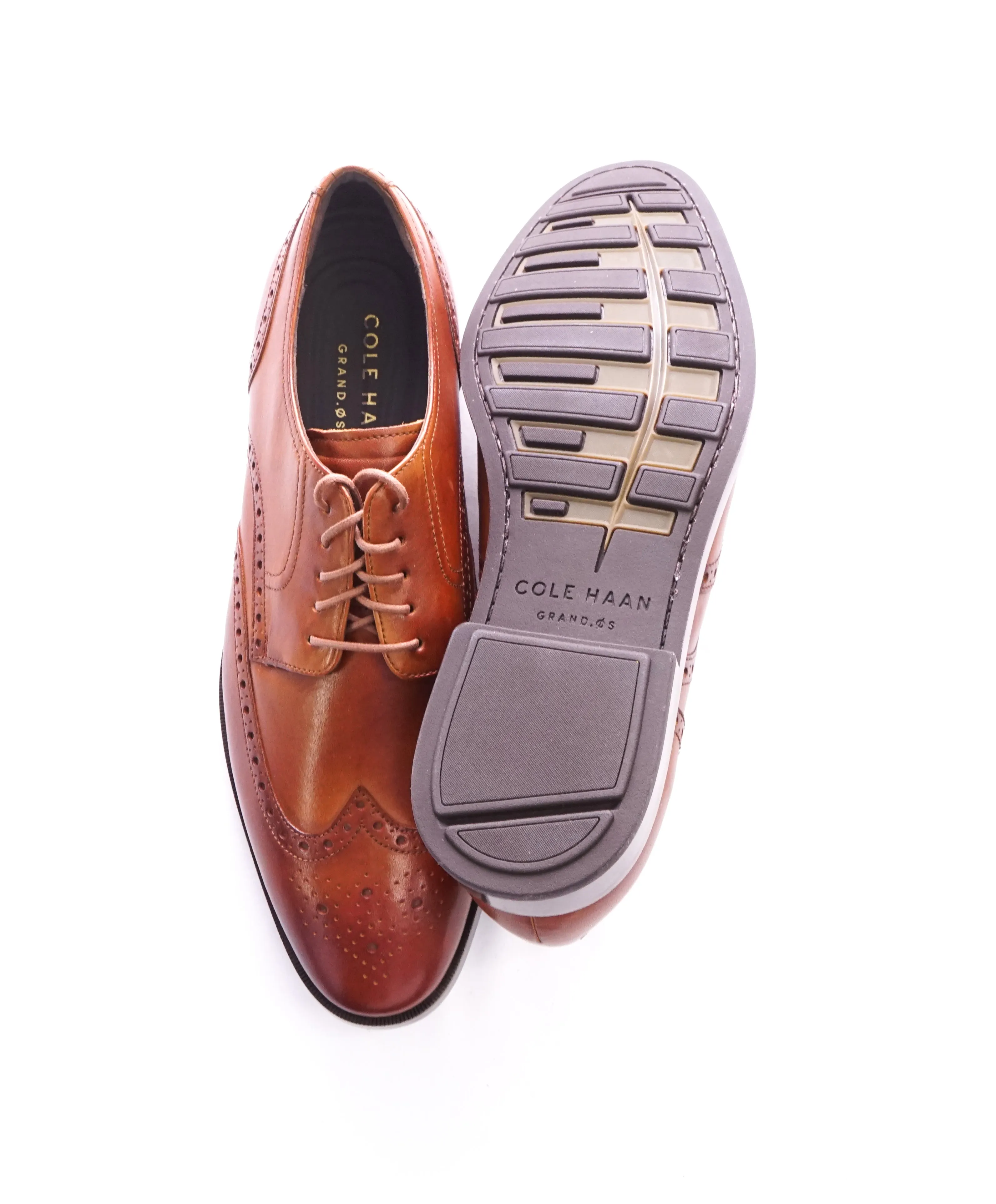 COLE HAAN - Brown Wingtip Brogue Oxfords "Grand OS” - 9