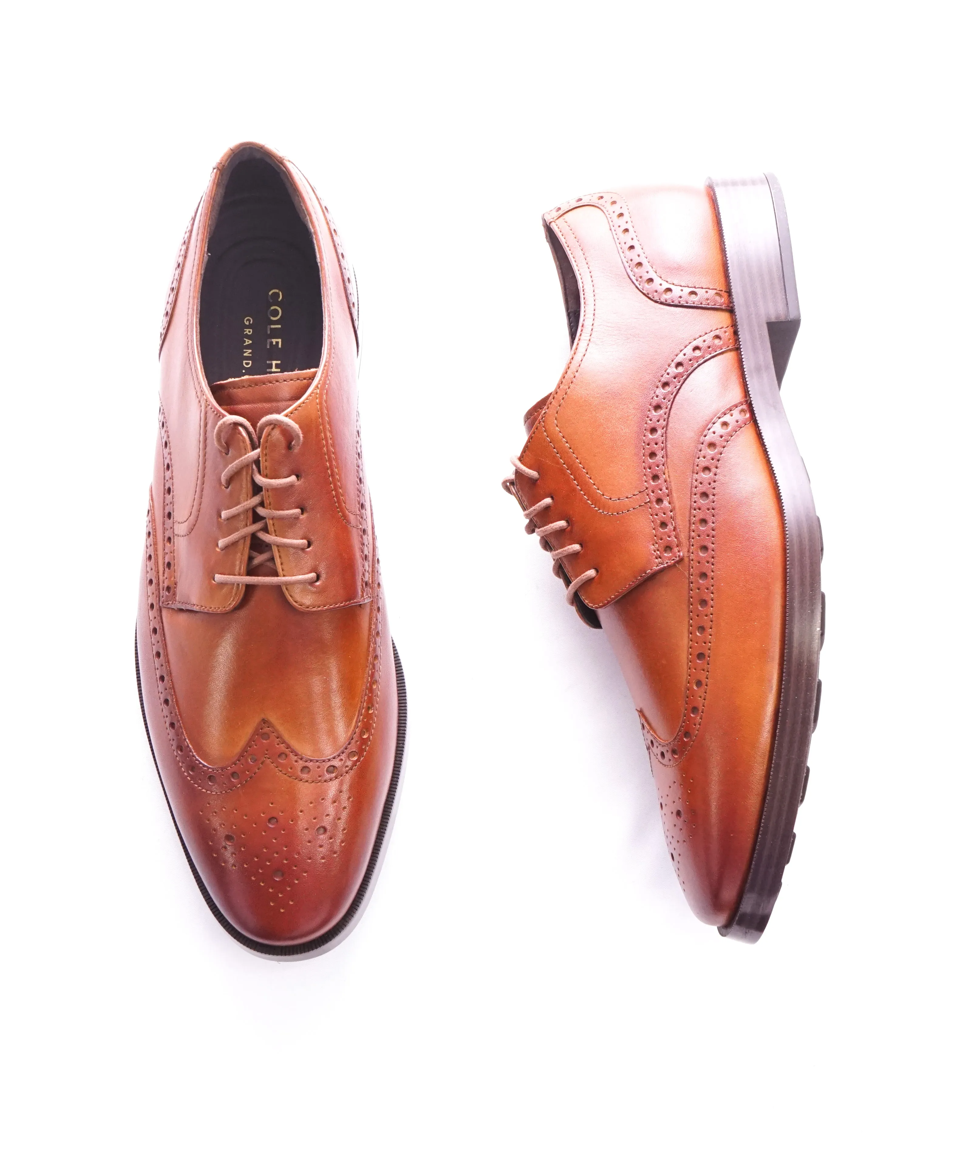 COLE HAAN - Brown Wingtip Brogue Oxfords "Grand OS” - 9