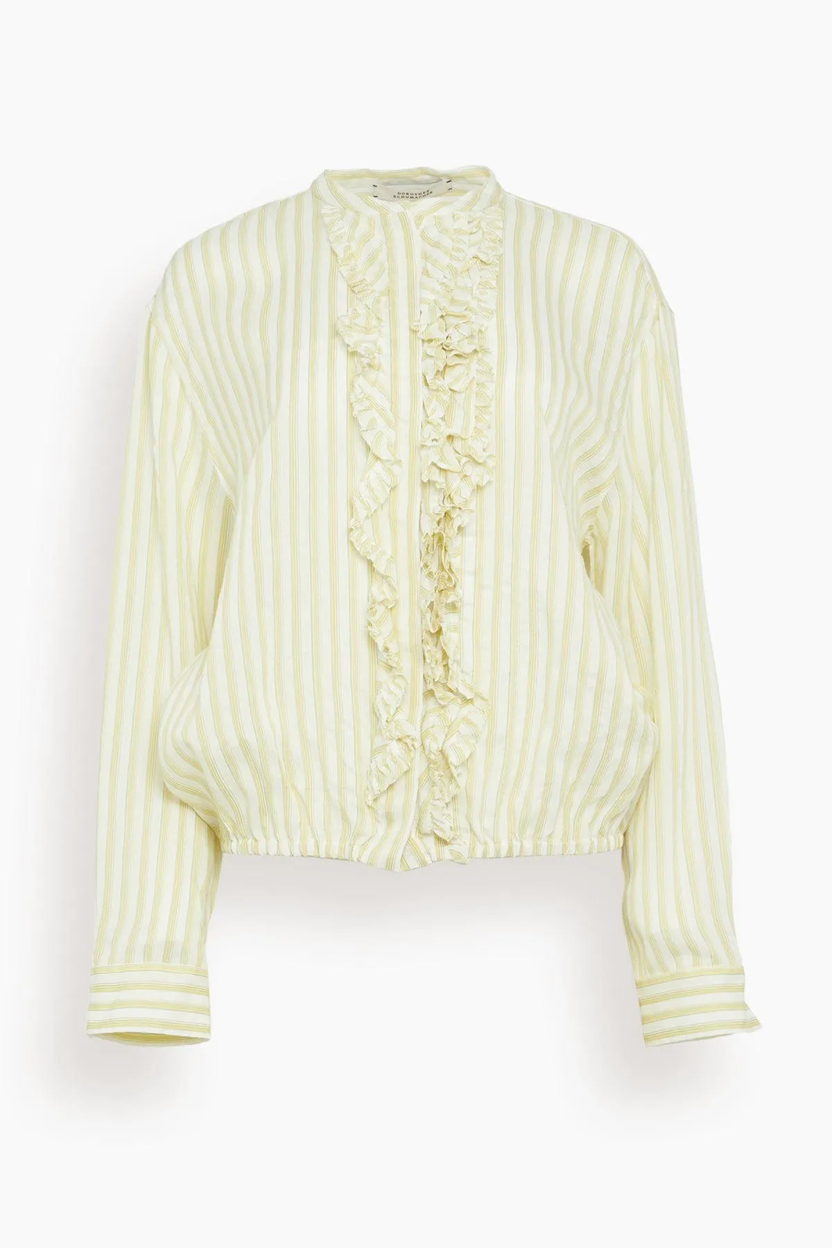 Cool Stripe Blouse in Yellow Shadows