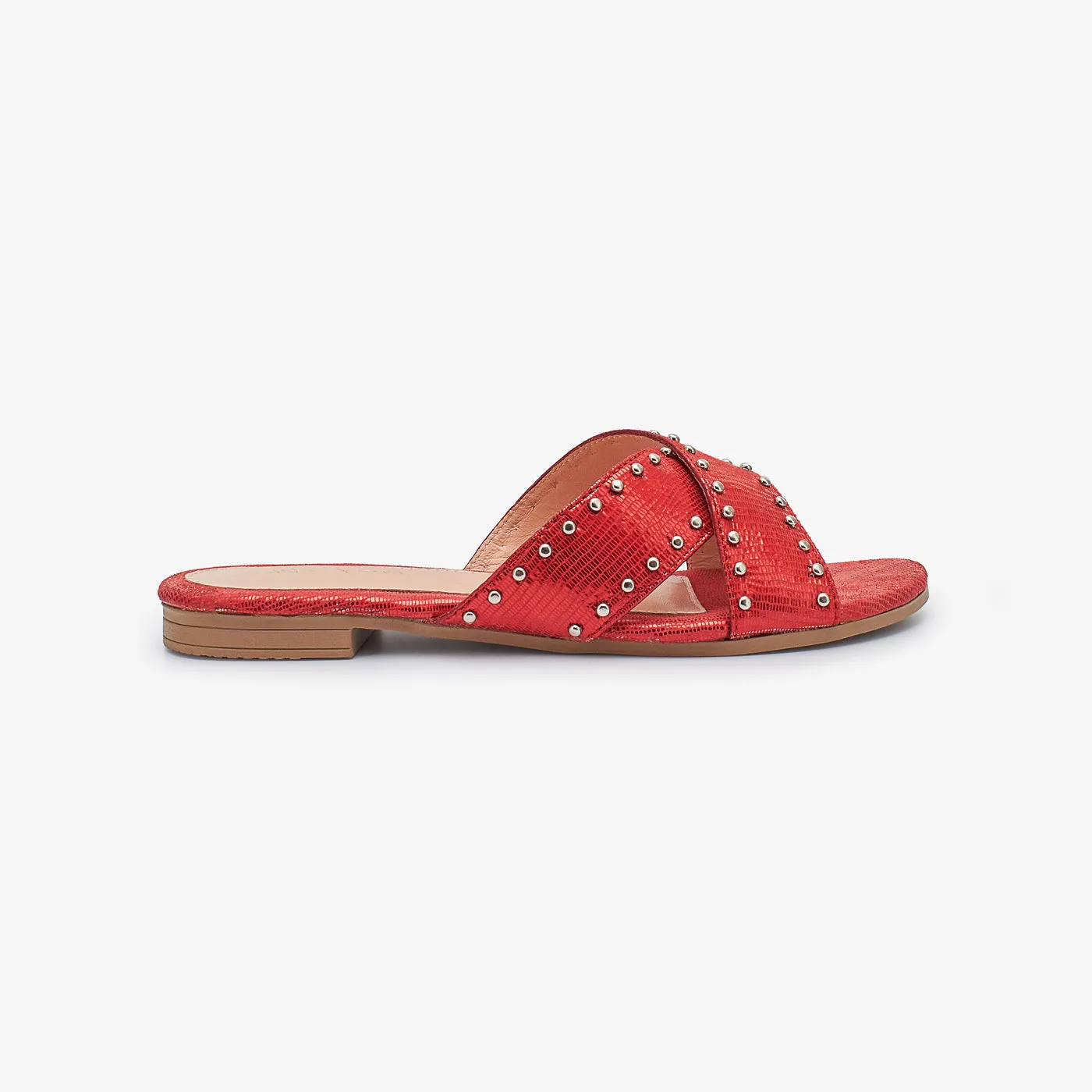 Criss Cross Leather Chappal