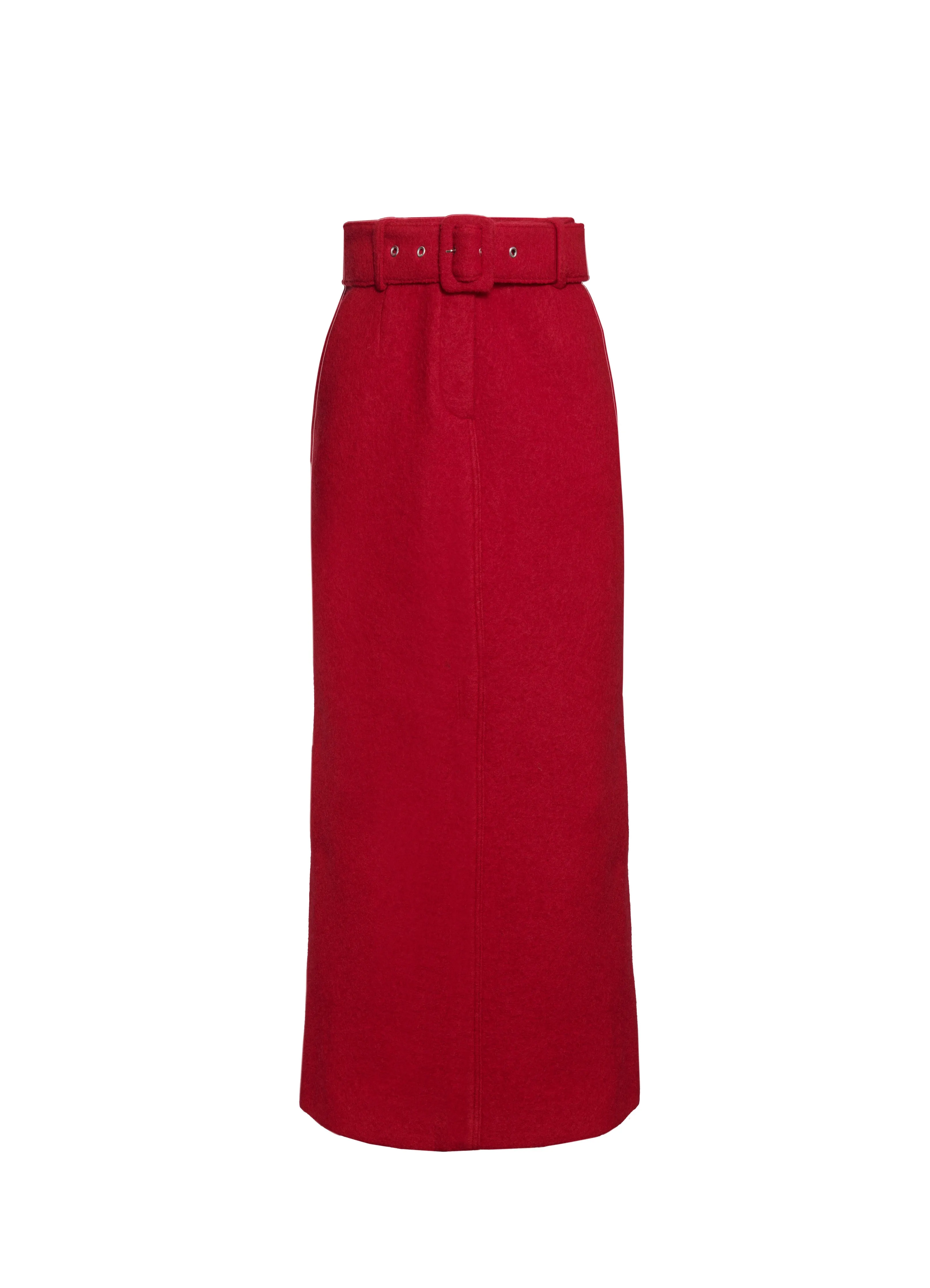 Dahlia Midi Skirt - Ruby Red