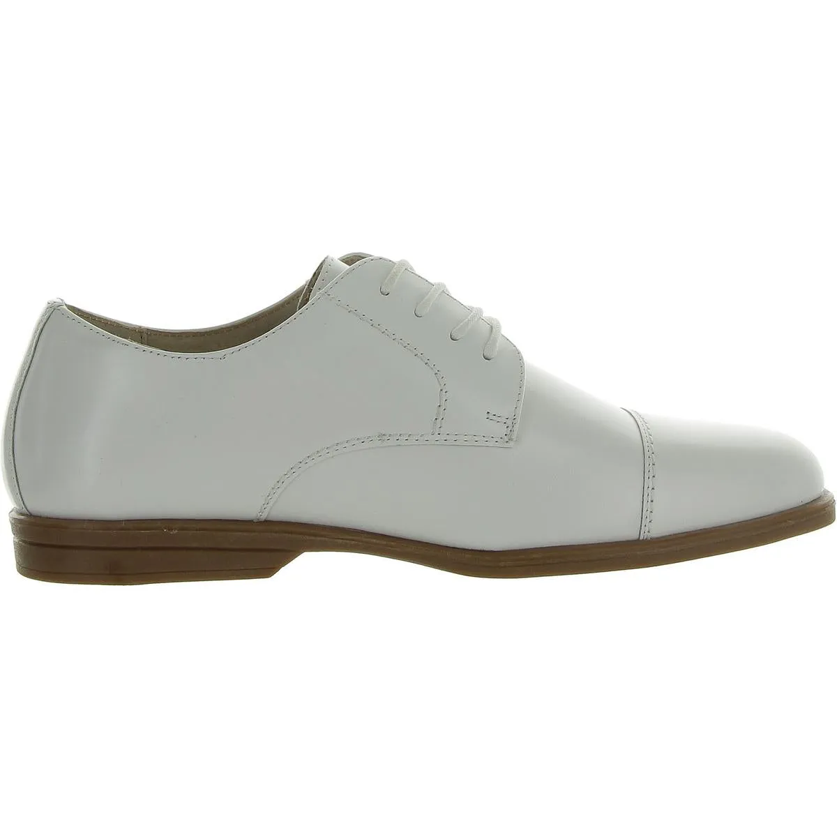 Florsheim Boys Reveal CP Ox Jr Lace-Up Leather Cap Toe Oxfords