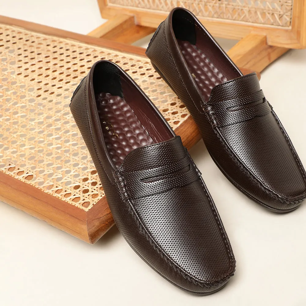 Fortune (BROWN) Casual Loafer Shoes For Men AVN-05 By Liberty