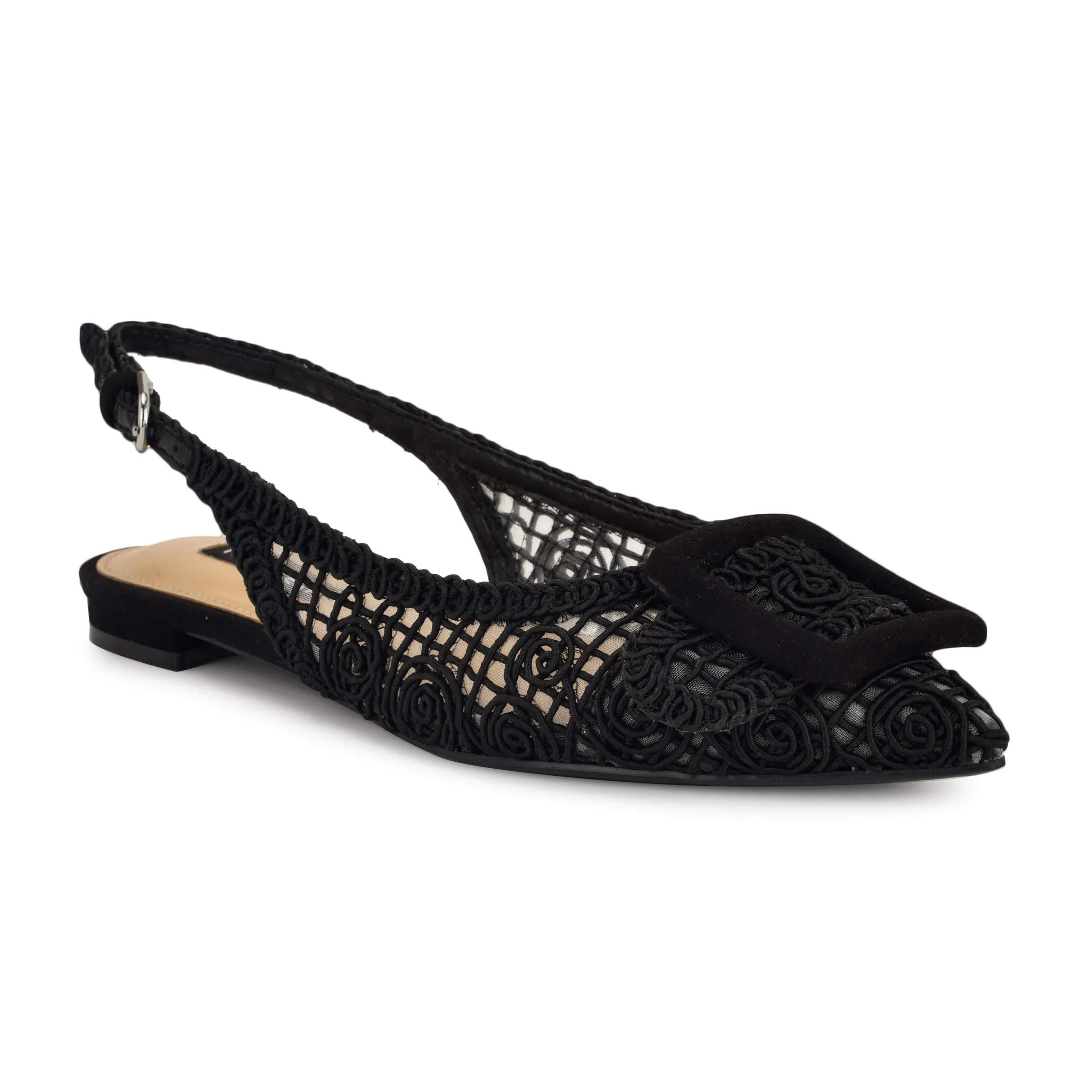 Jasser Woven Slingback Flats