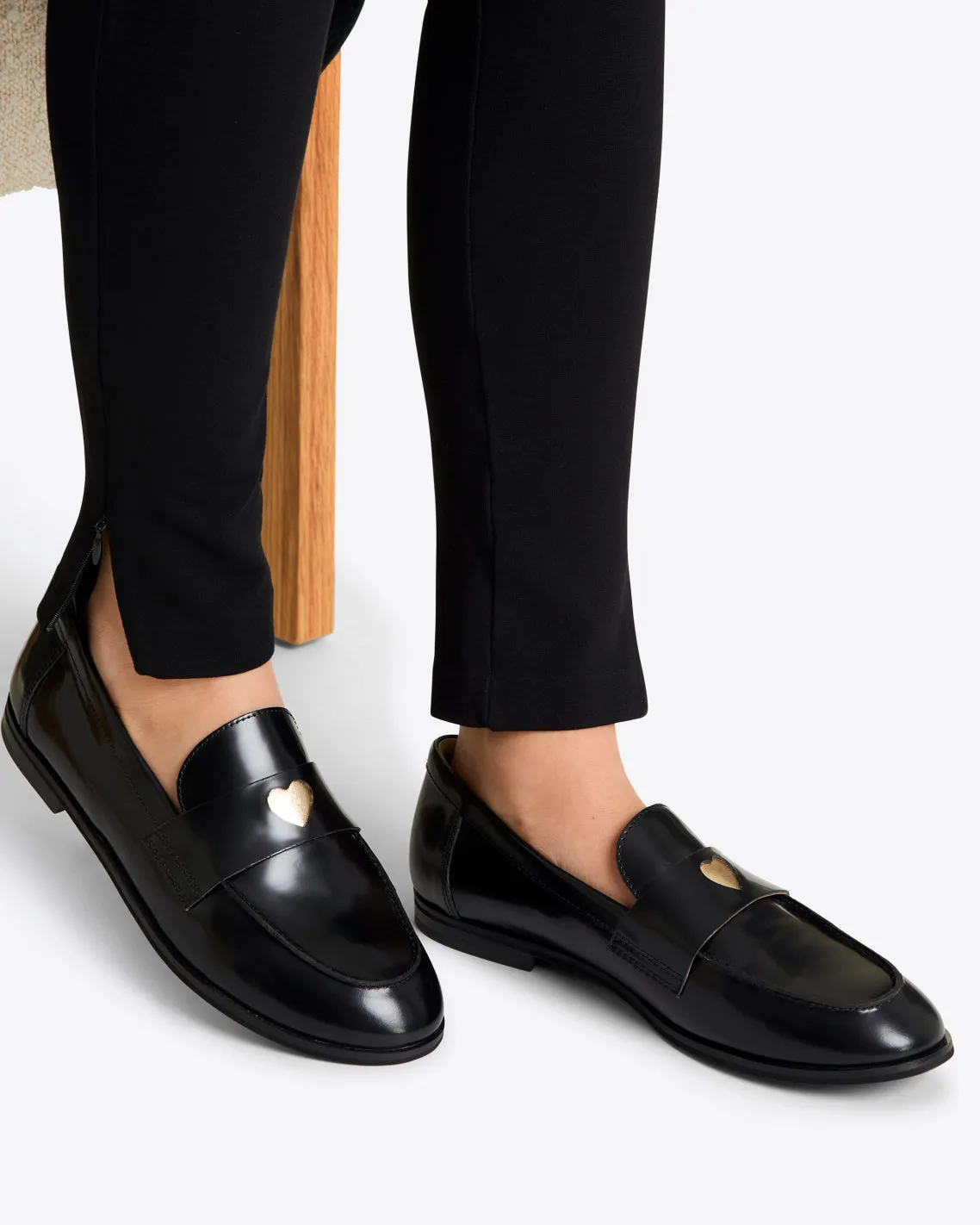 Jonah Gold Heart Loafer