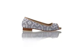 Kate Peeptoe 20mm Ballet - Grey Alam Endek MA