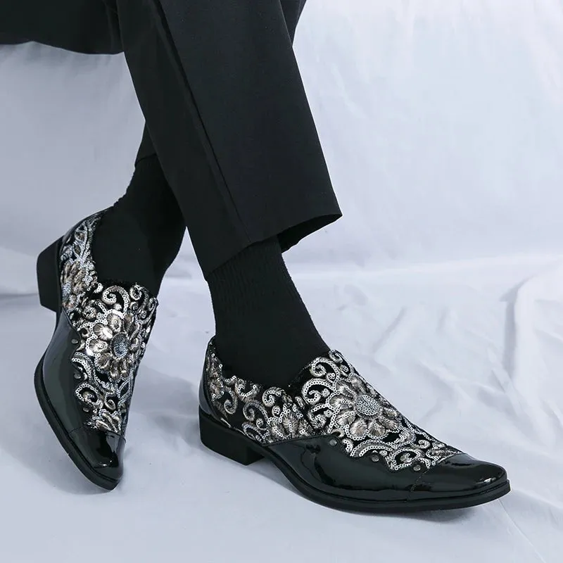 Luxury Floral Embroidery Loafers