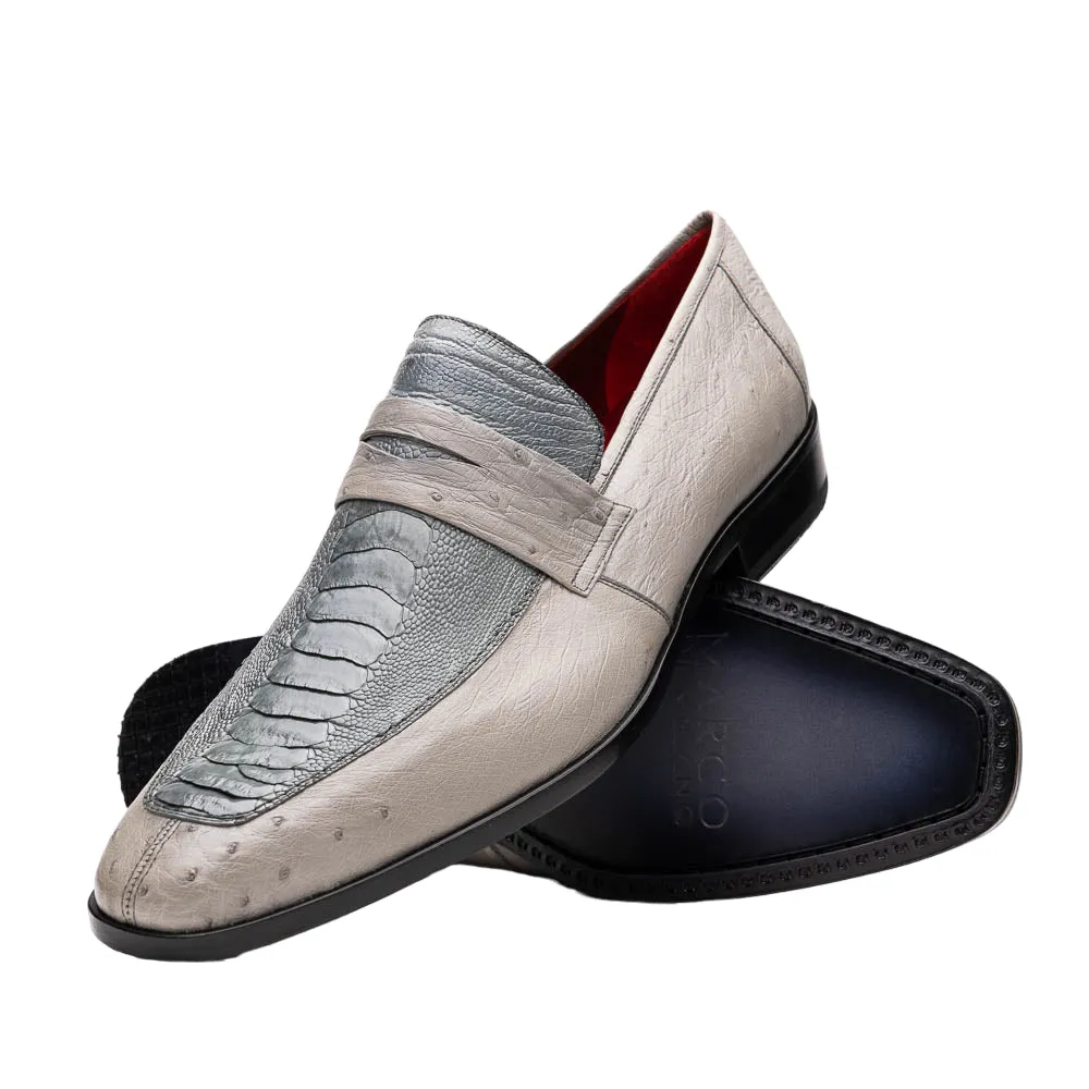 Marco Di Milano Fangio Ostrich Leg Gray