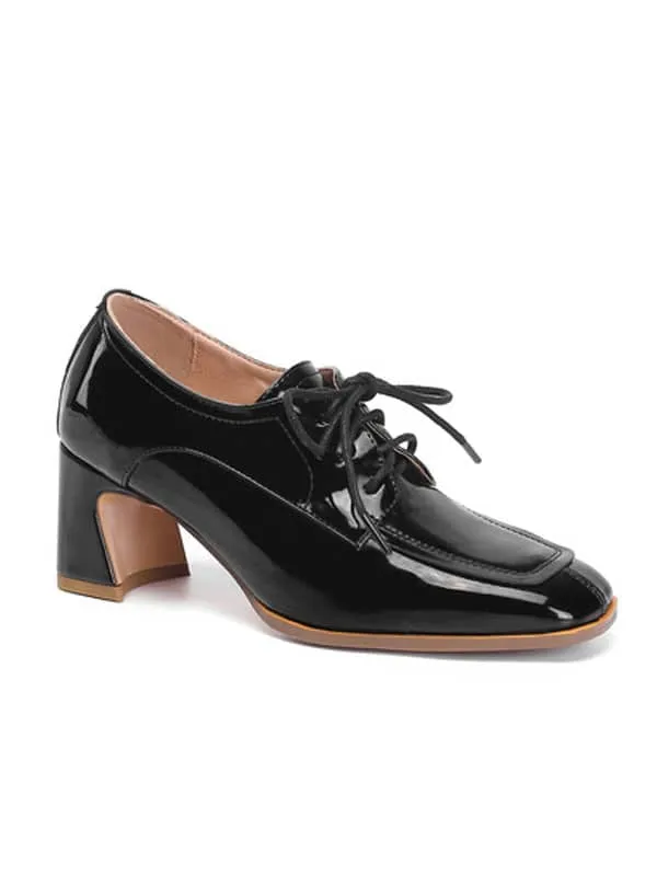 Mary Jane Patent Leather Block Heel