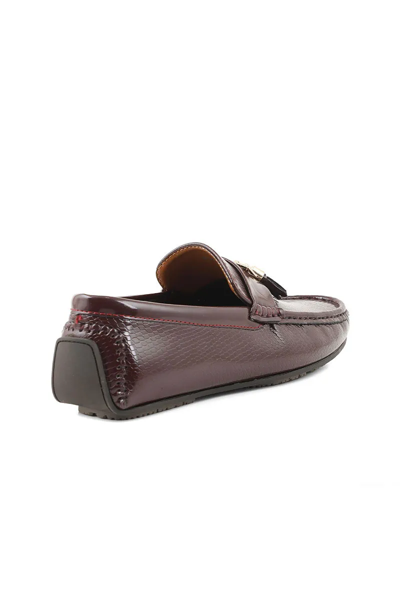 Men Casual Driving Mocs M26066-Maroon