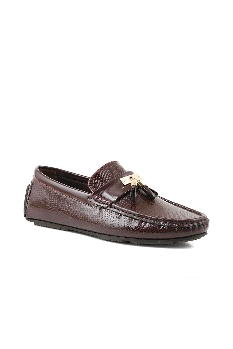 Men Casual Driving Mocs M26066-Maroon