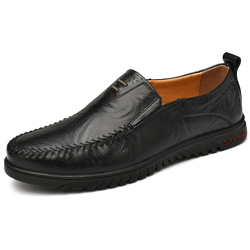 Men's Loafers plus Size Leather Shoes Men's Casual