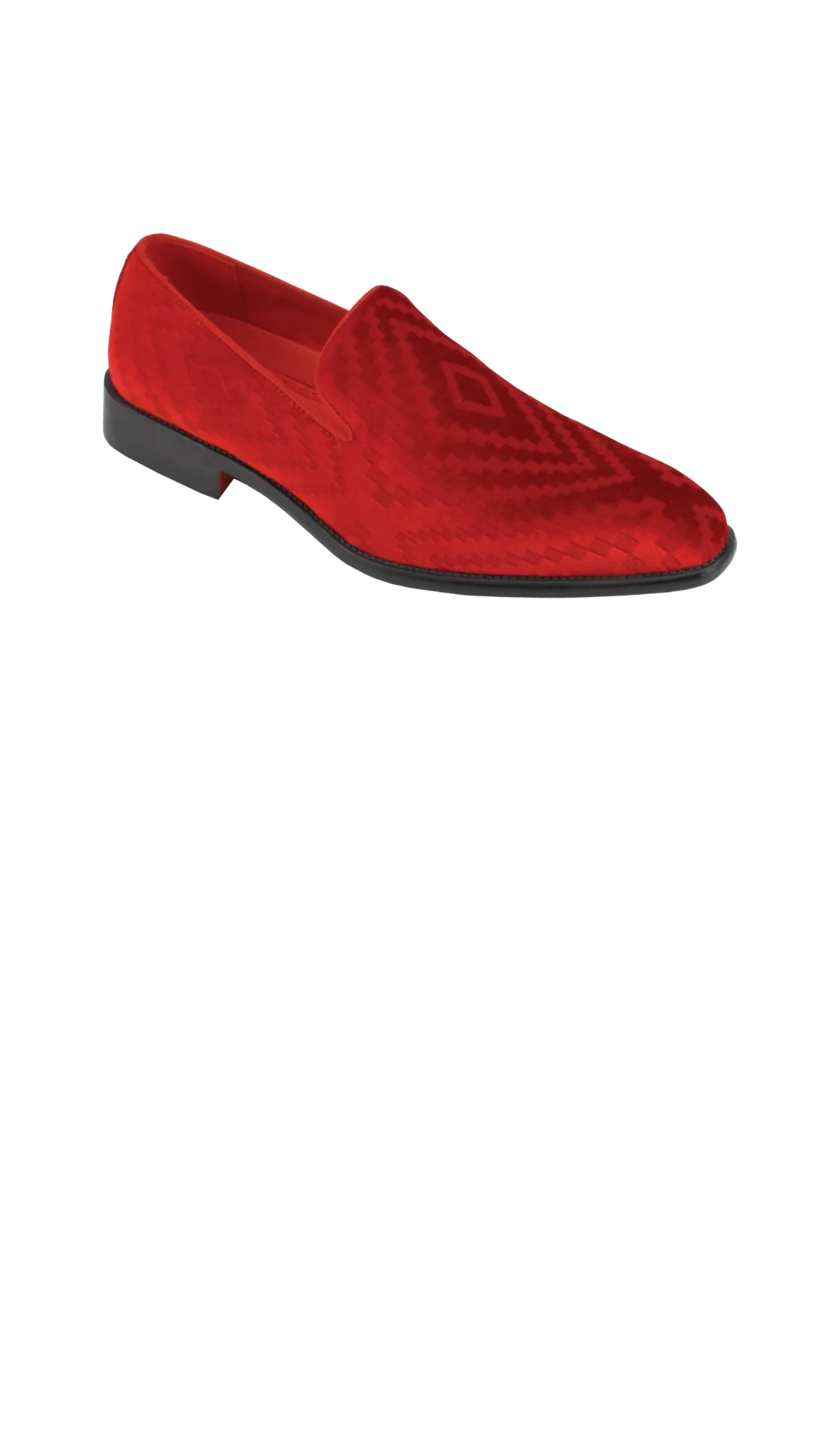 Men's red slip on shoes luxury velvet loafer fashion design