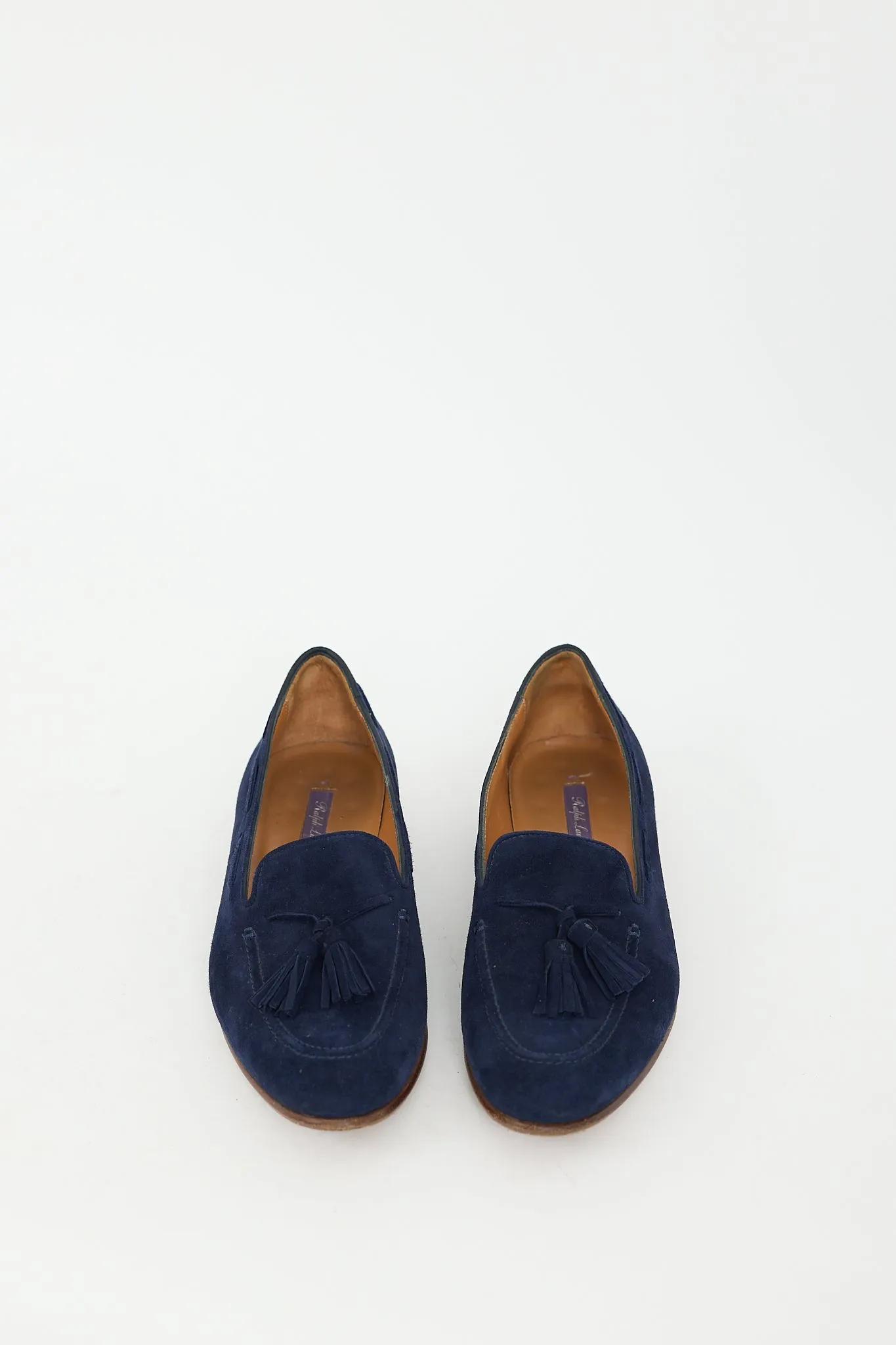 Navy Suede Tassle Loafer