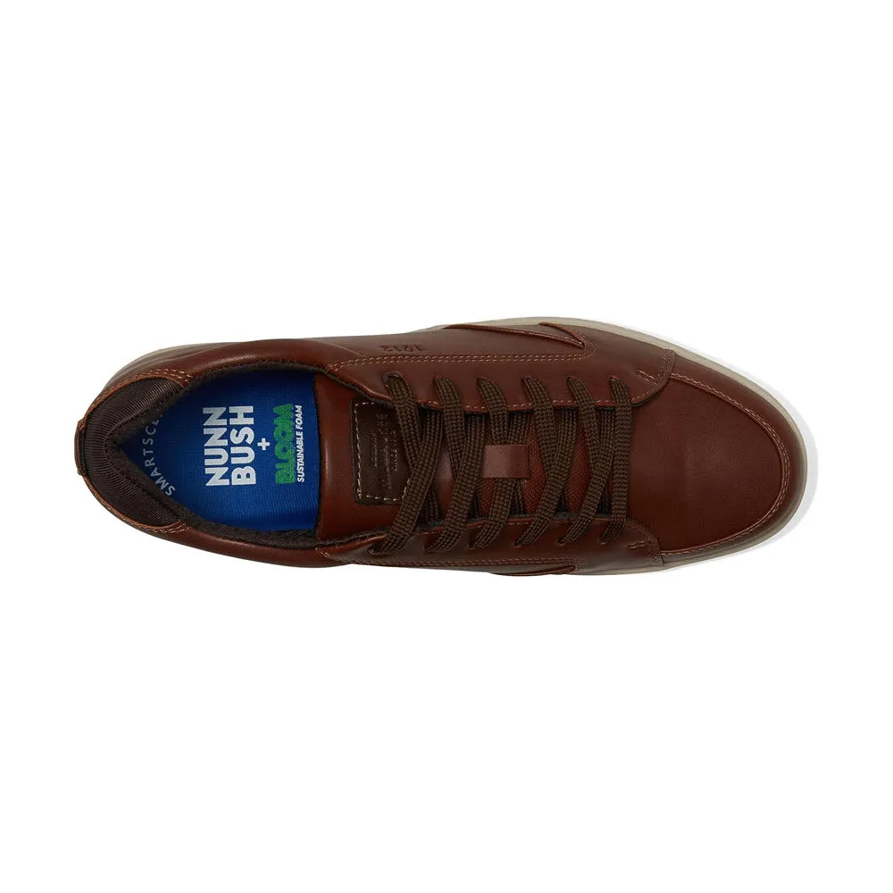 NUNN BUSH ASPIRE MOC TOE LACE OXFORD COGNAC MULTI - MENS