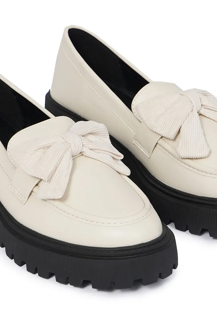 Off White Chunky Loafers