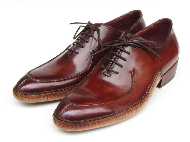 Paul Parkman Men's Burgundy Split-toe Oxfords