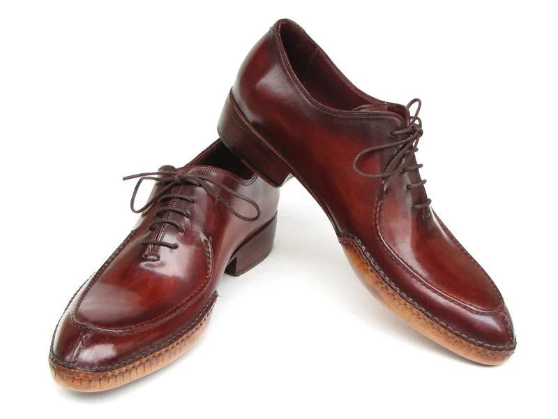 Paul Parkman Men's Burgundy Split-toe Oxfords