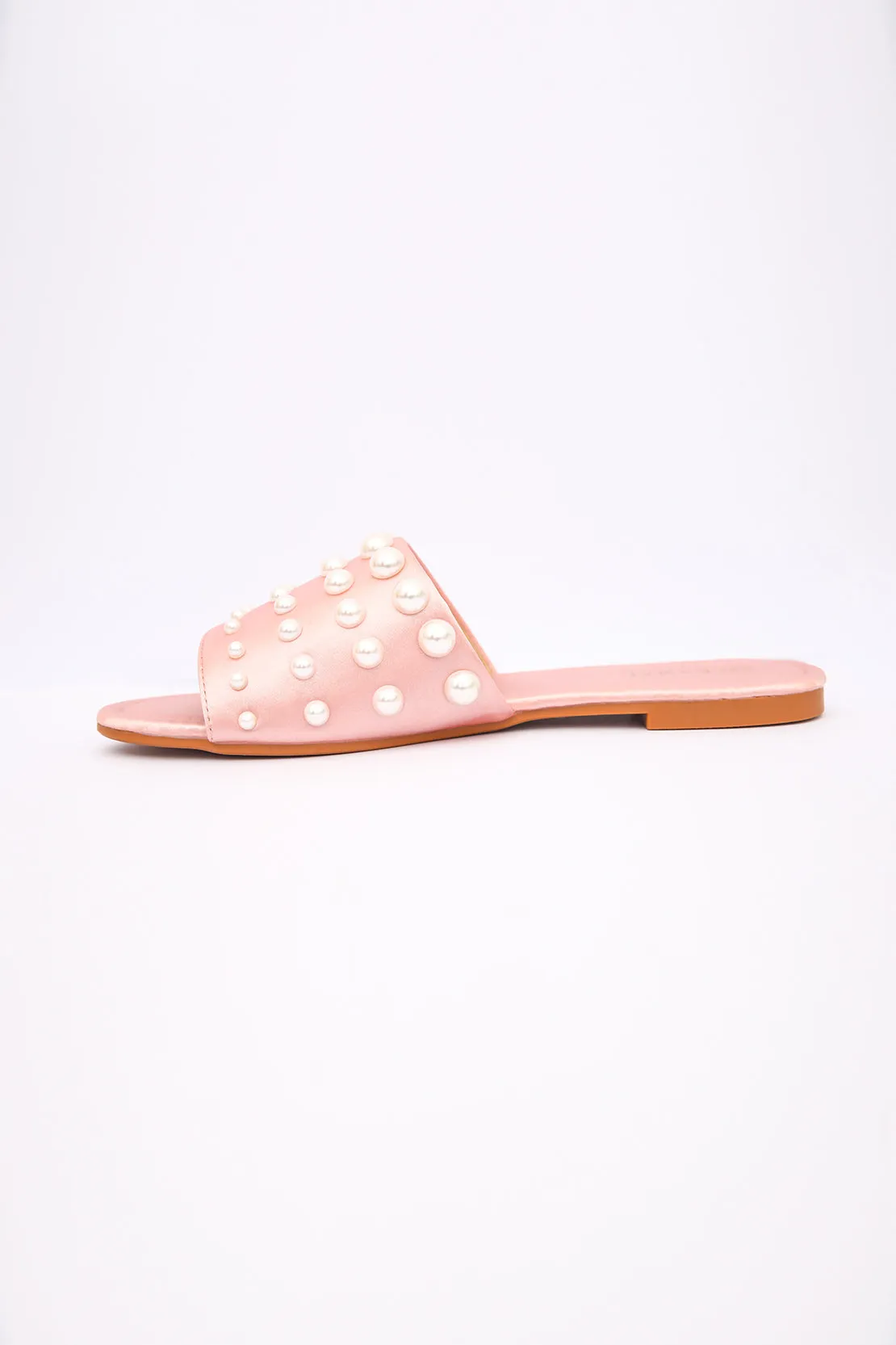 Pearl Loaded Flats - Peach