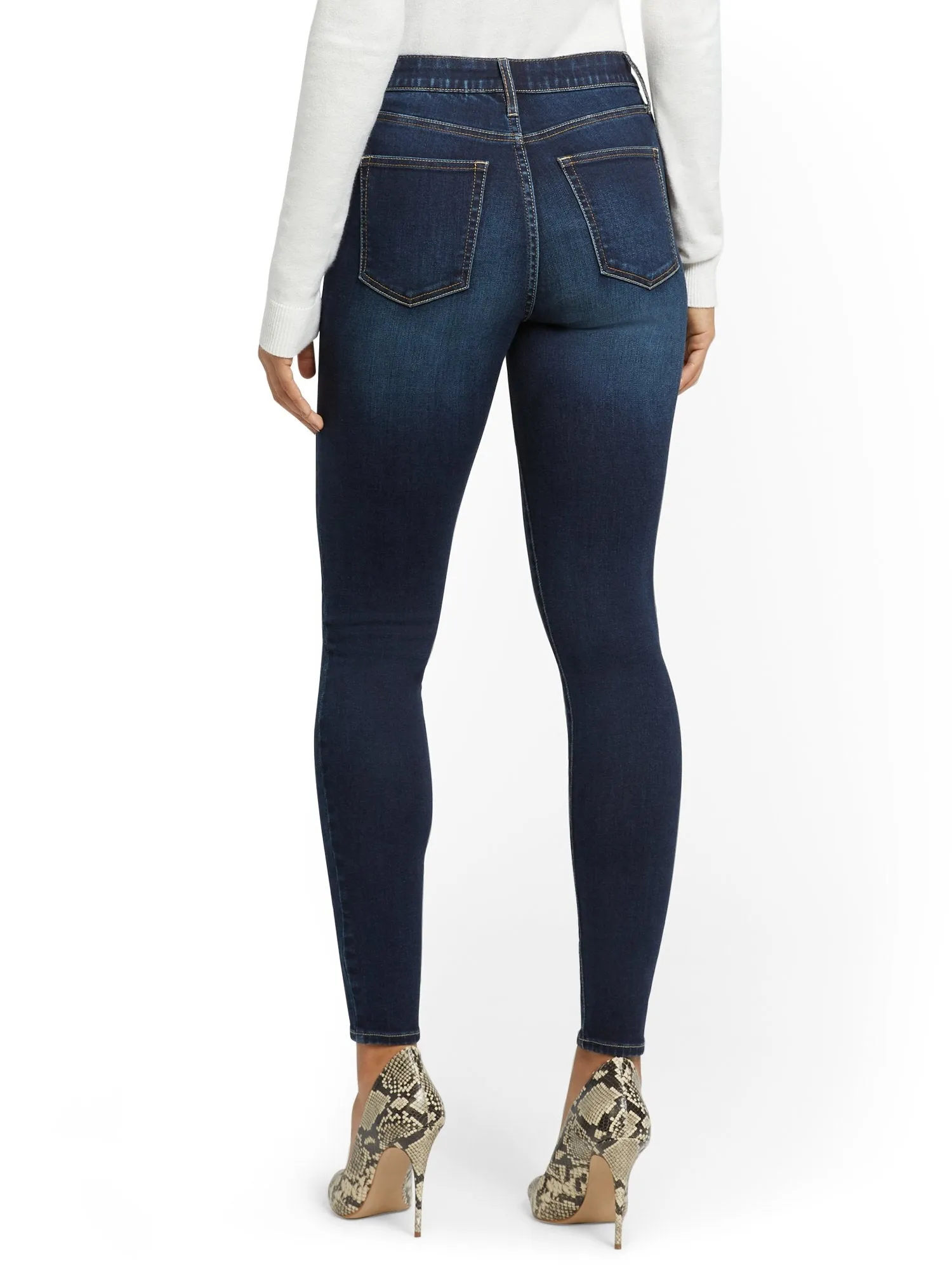 Petite High-Waisted Curvy Skinny Jeans