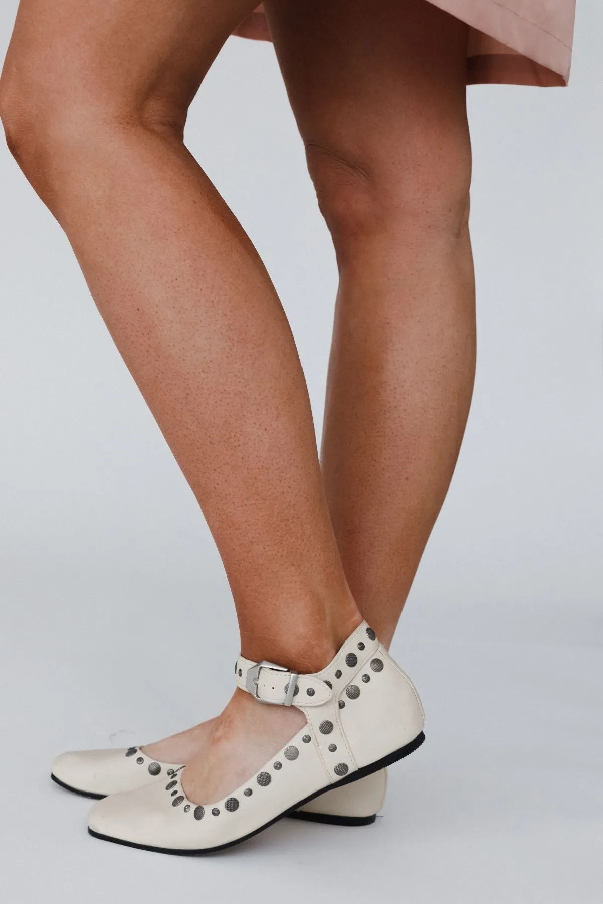 Rockstar Ballet Flats - Ivory