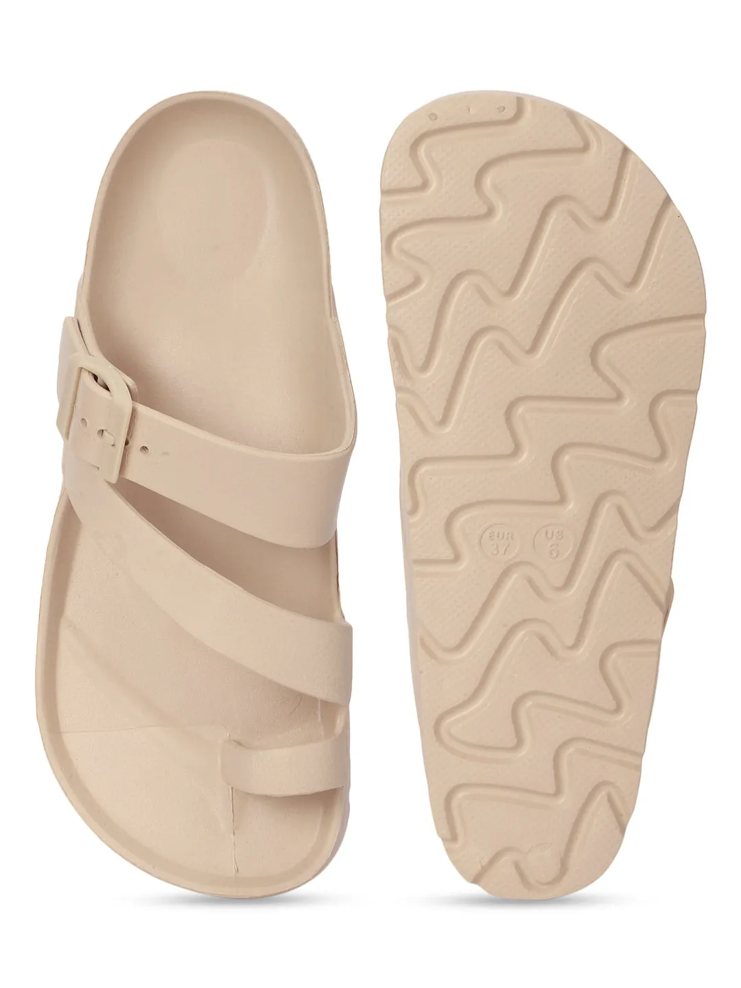 Sand PU Slip-On Flats (TC-RS3481-SND)