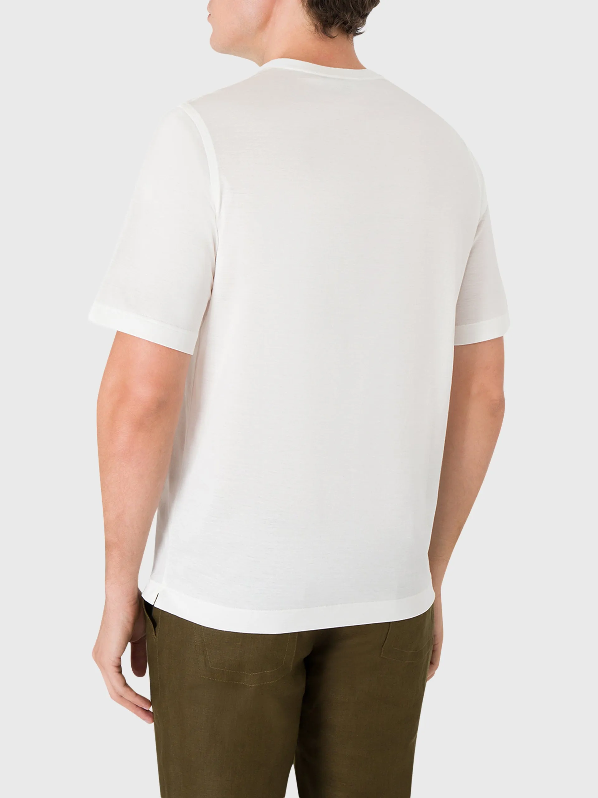 Satin Finish Cotton T-Shirt