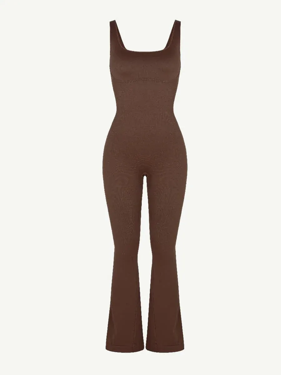 Seamless Snatched Flare Jumpsuit