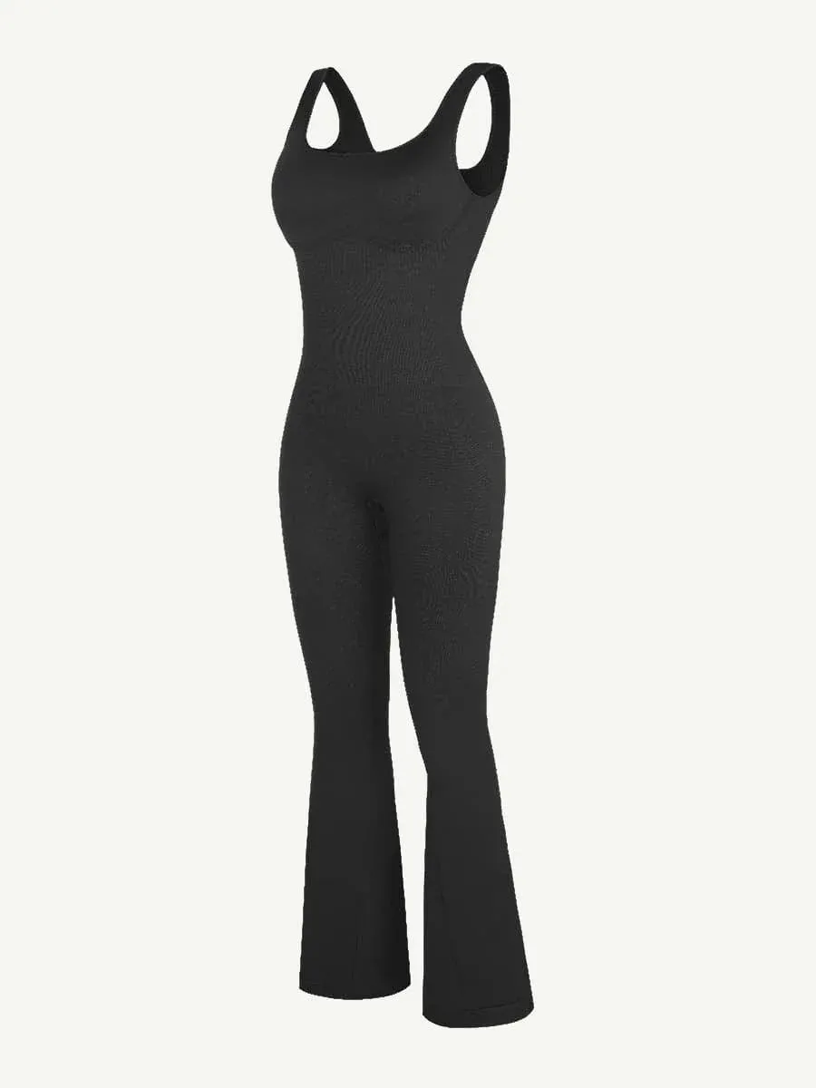 Seamless Snatched Flare Jumpsuit