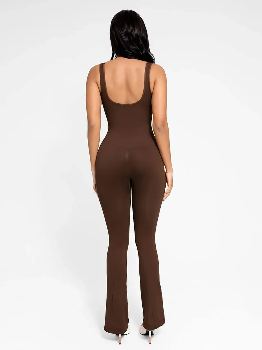 Seamless Snatched Flare Jumpsuit