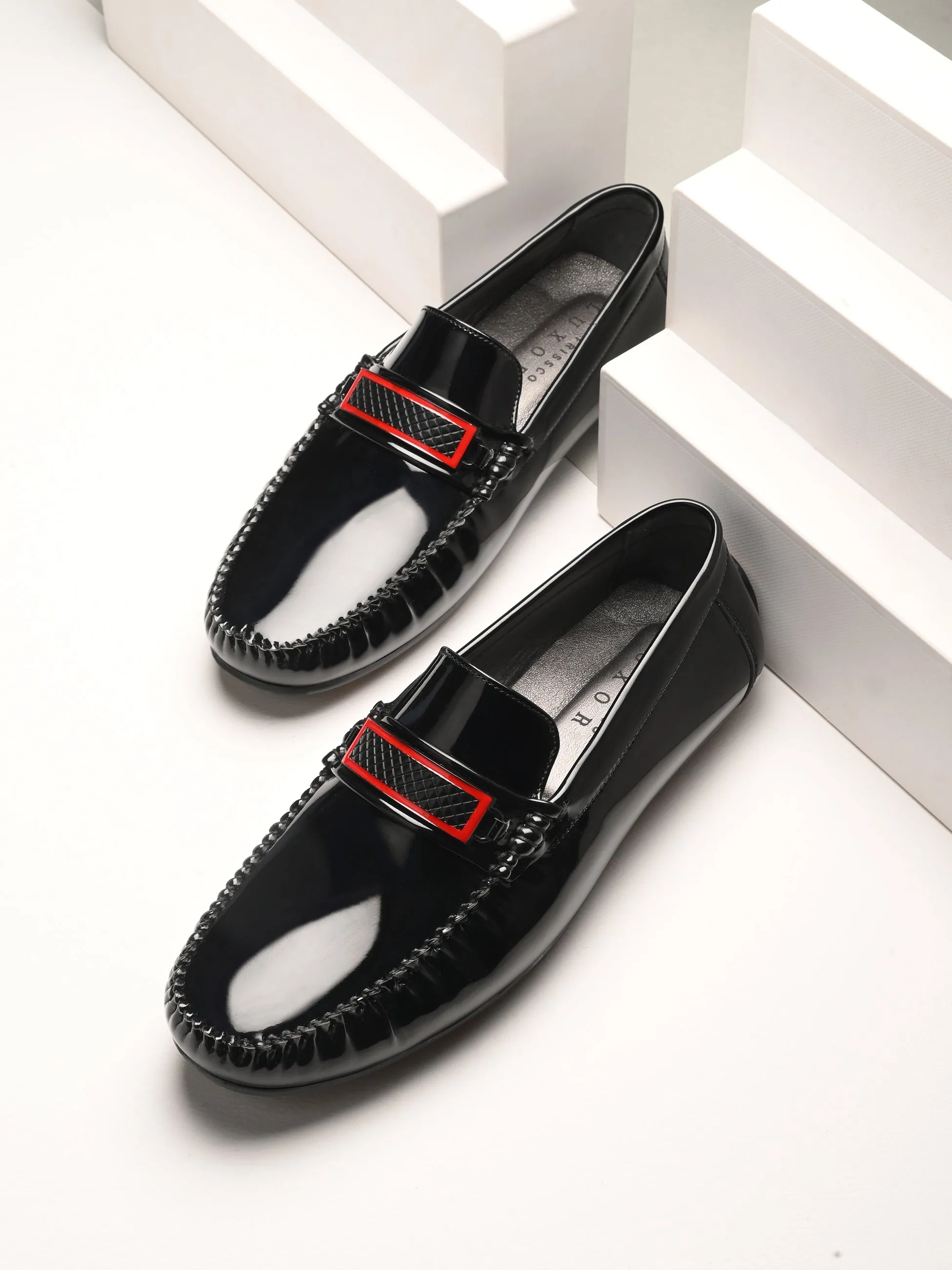 Serotonin Black Driving Loafers