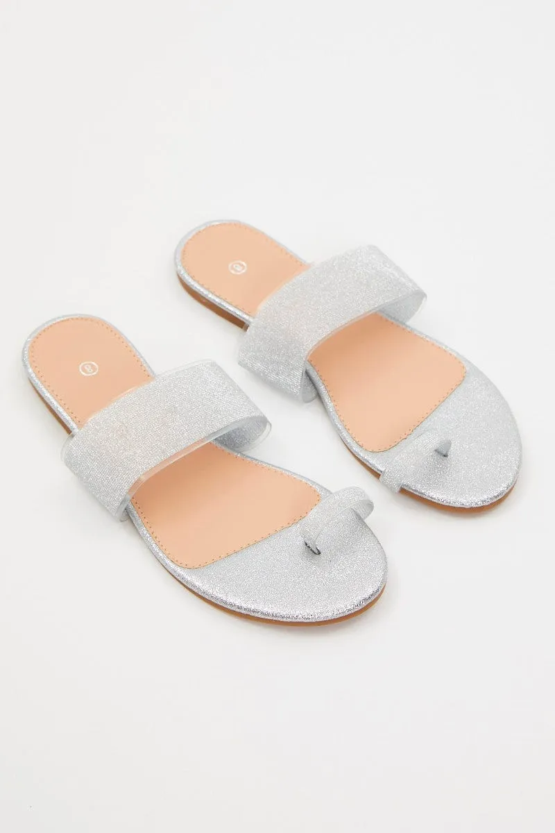 Silver Flat Slides