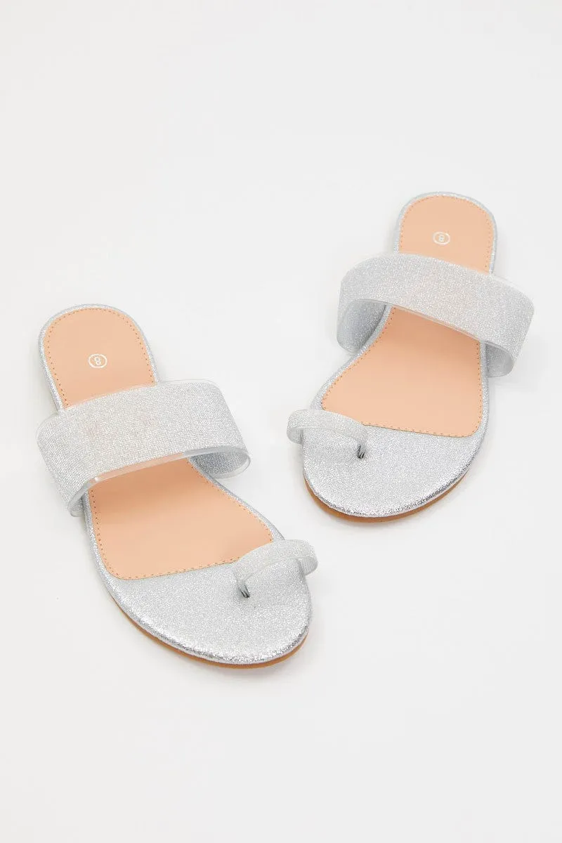 Silver Flat Slides