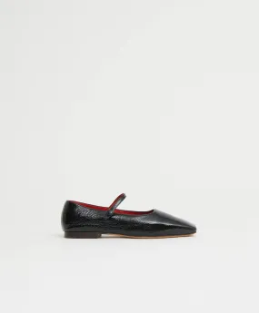 Square Toe Mary Jane - Black/Flamma Naplak